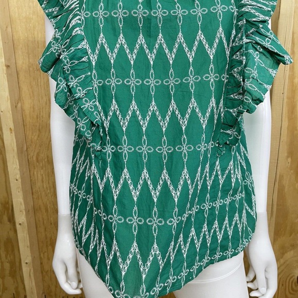 Universal Thread Green Ruffle Blouse - Picture 3 of 7